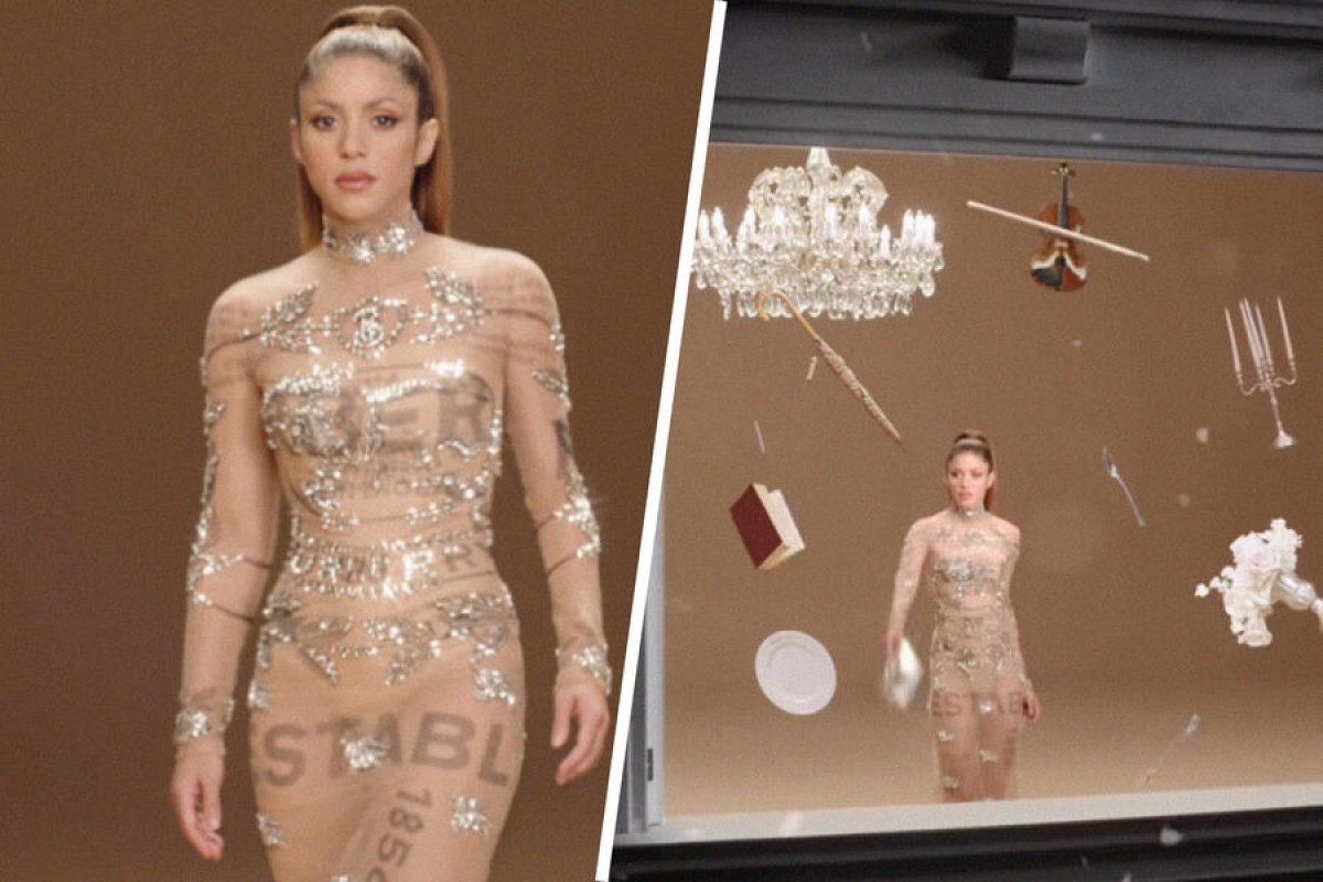 Шакира в «голом» платье снялась для рекламы Burberry