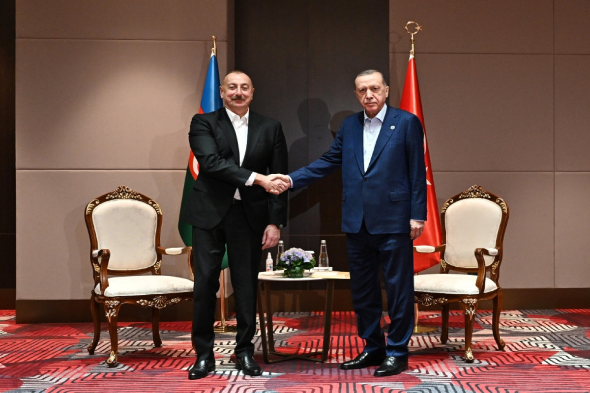 Ильхам Алиев встретился с Эрдоганом в Самарканде-ФОТО 