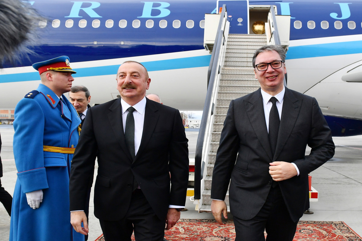 Начался официальный визит Ильхама Алиева в Сербию-ФОТО 