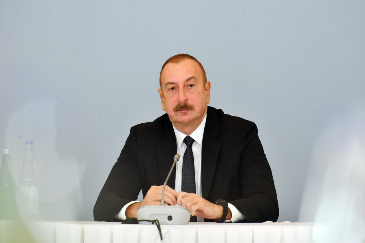 Ильхам Алиев на международной конференции «Вдоль Среднего коридора: геополитика, безопасность и экономика»