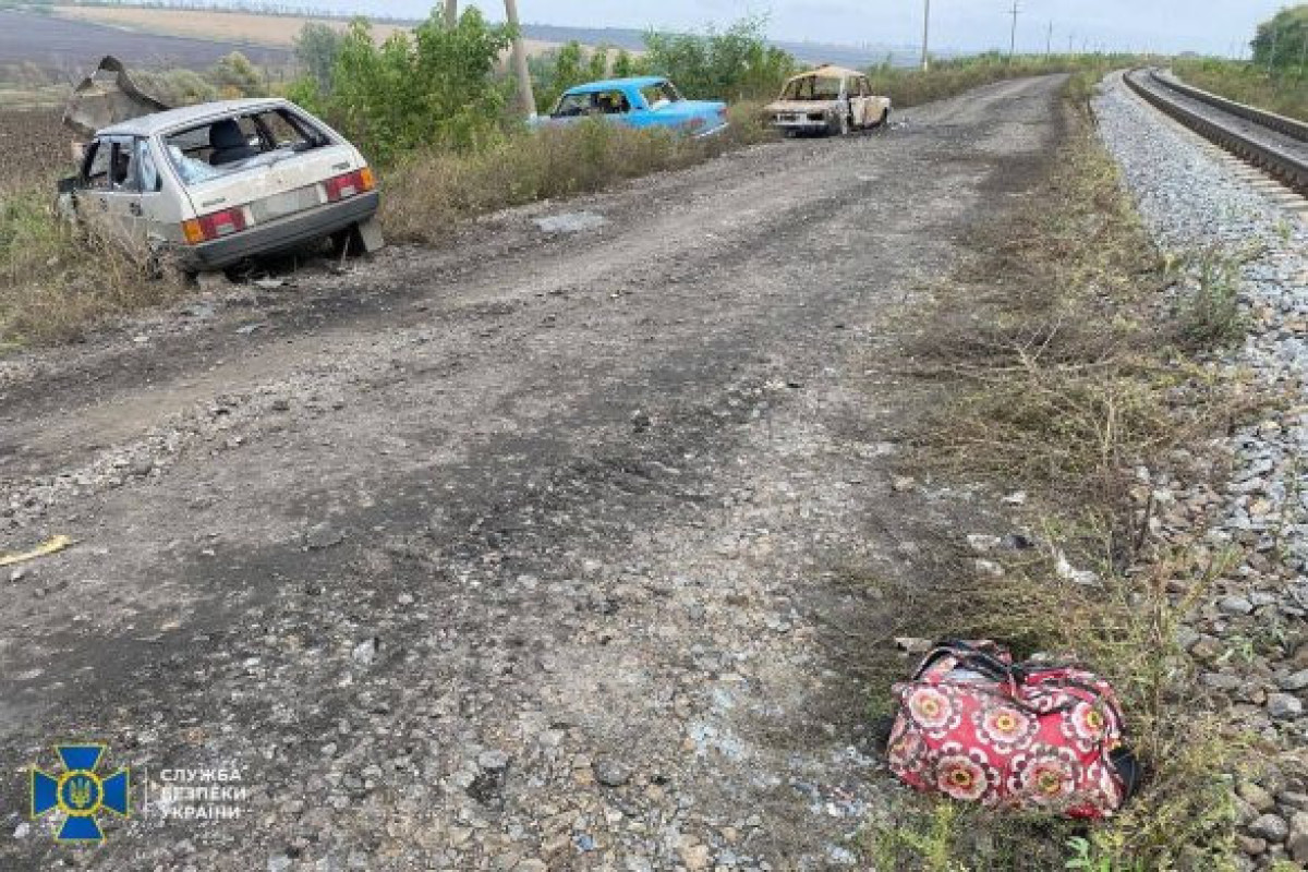 На Харьковщине обнаружили обстрелянную колонну авто с мирными жителями-ФОТО 