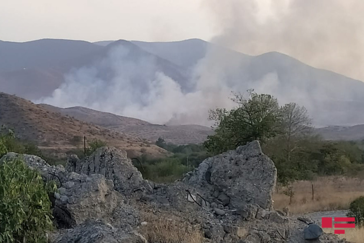 Армяне снова устроили пожар в Ходжалинском районе