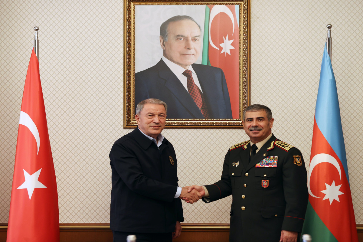 Министры обороны Азербайджана и Турции провели встречу-ФОТО 