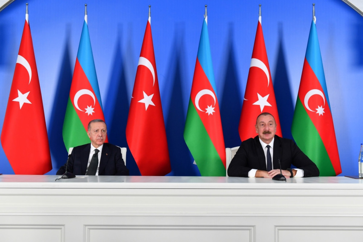 Президенты Азербайджана и Турции выступили с заявлениями для печати в Джебраиле - ФОТО -ОБНОВЛЕНО 