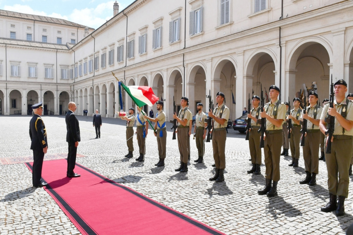 В Риме состоялась встреча Ильхама Алиева с президентом Италии -ФОТО 