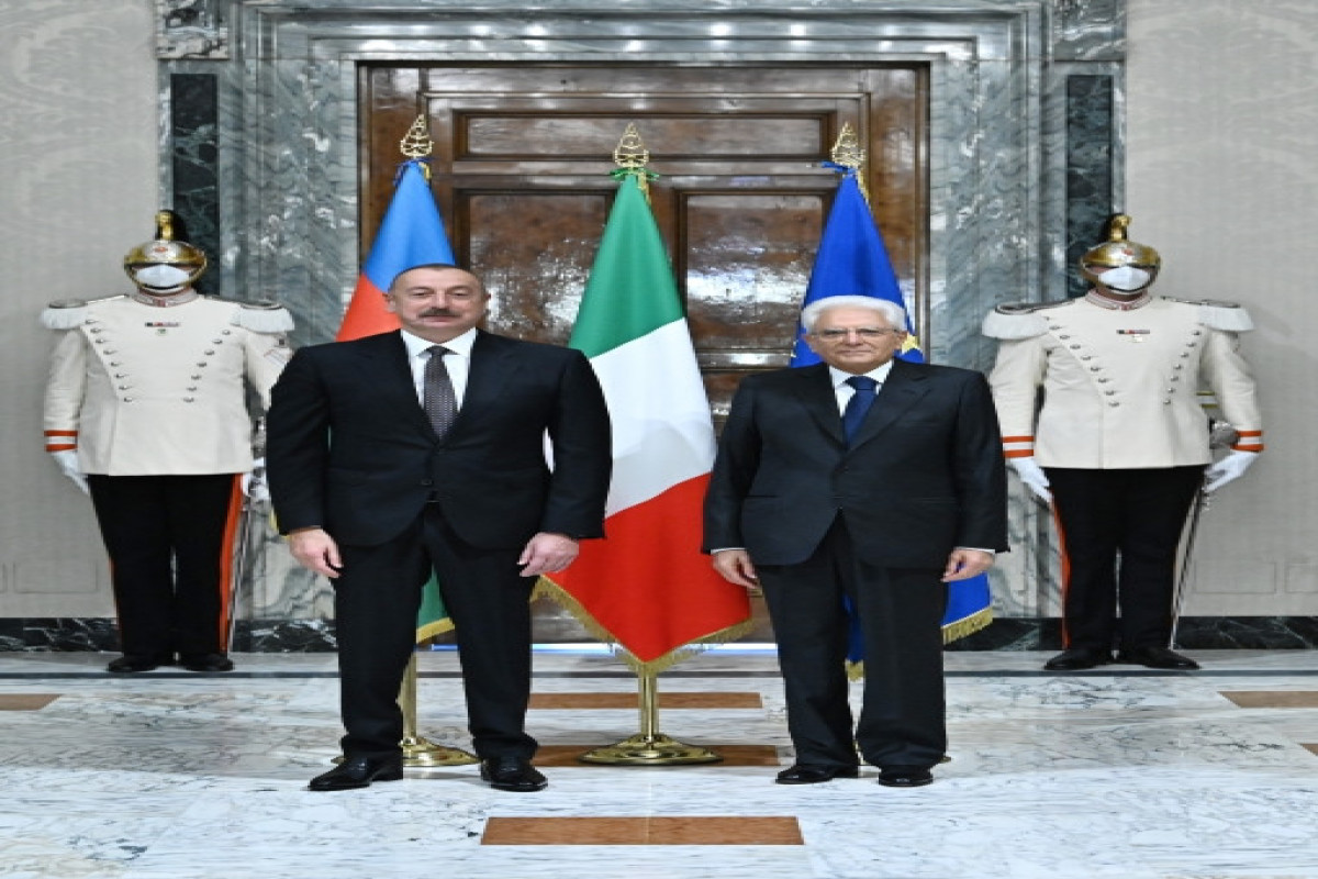В Риме состоялась встреча Ильхама Алиева с президентом Италии -ФОТО 