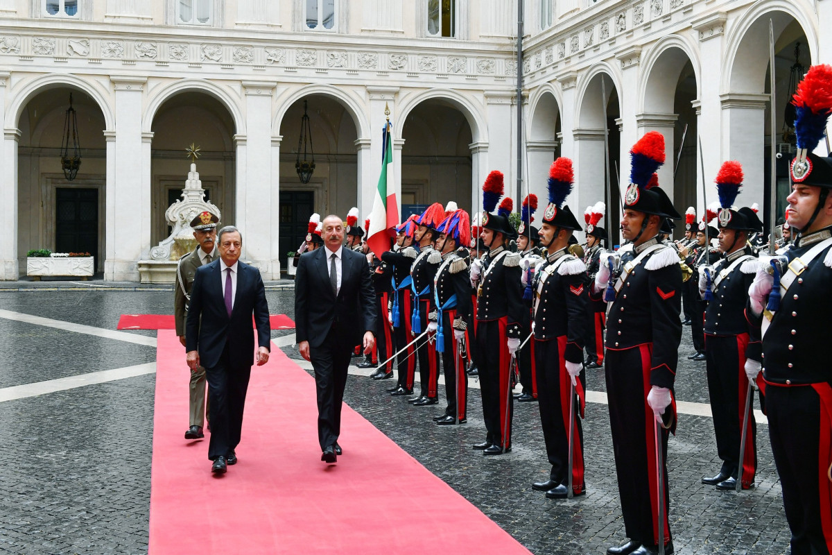 Президент Азербайджана встретился в Риме с председателем Совета министров Италии-ФОТО 