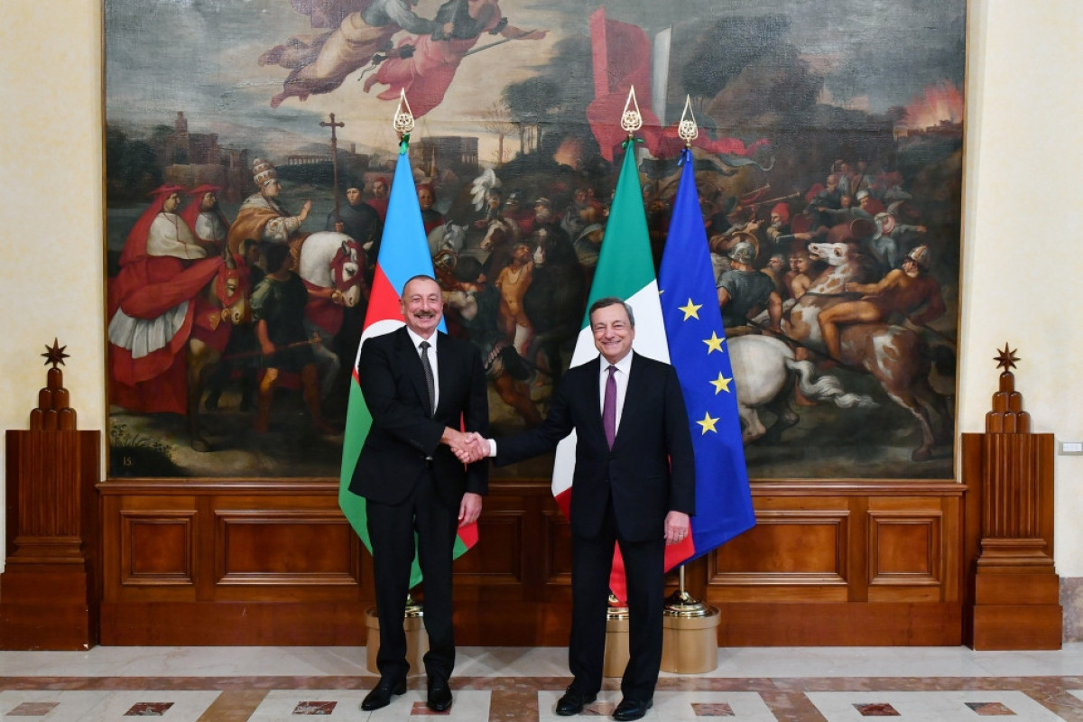 Президент Азербайджана встретился в Риме с председателем Совета министров Италии-ФОТО 
