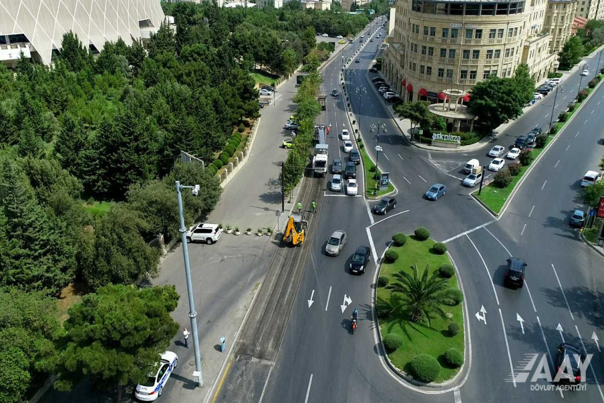 Дорожная полиция Баку сняла все ограничения на Тбилисском проспекте