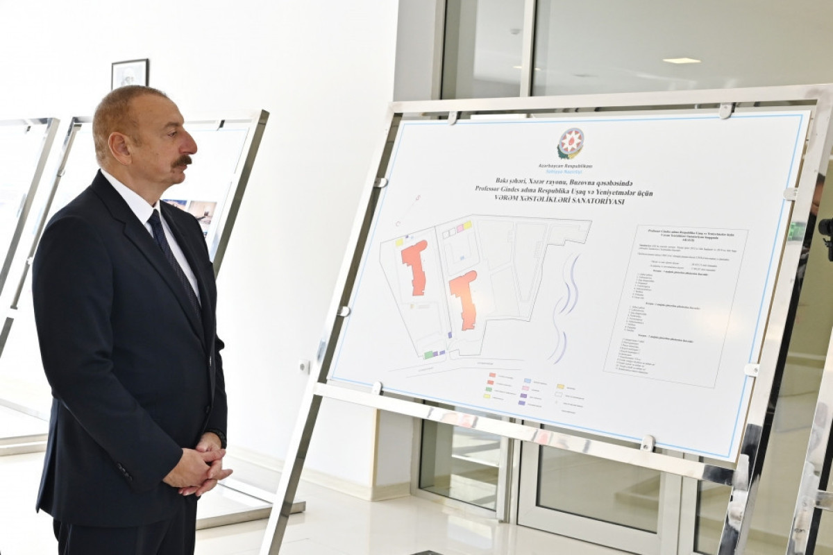 Ильхам Алиев принял участие в открытии Республиканского санатория туберкулезных заболеваний-ФОТО 