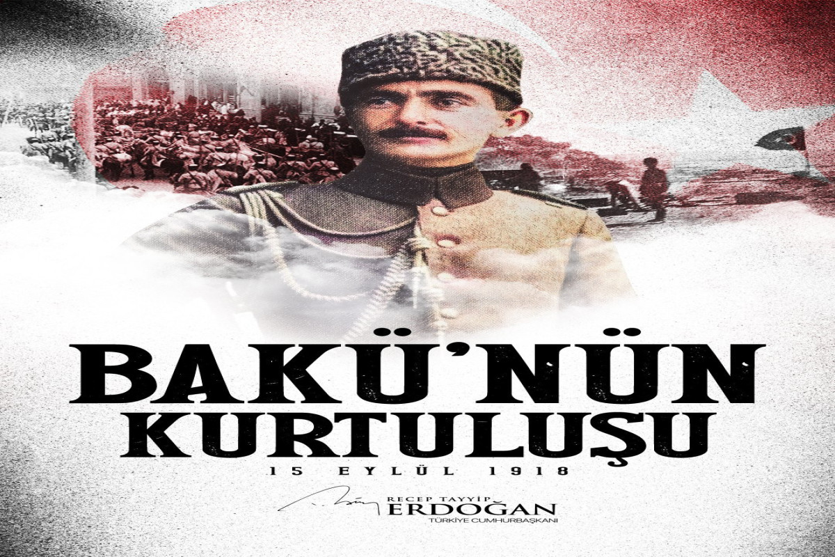 Эрдоган поделился публикацией в связи с годовщиной освобождения Баку