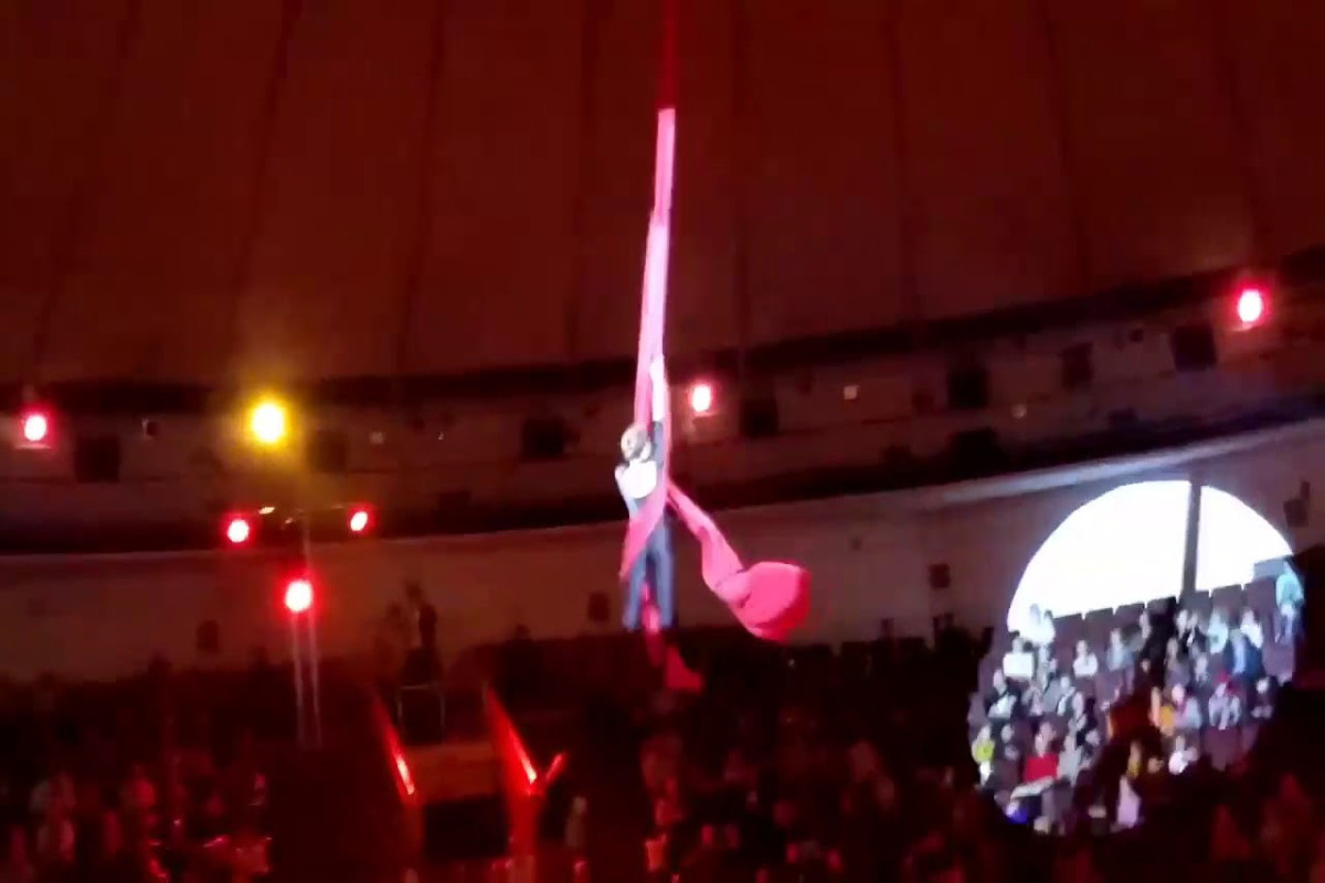 Страшное падение гимнастки с высоты в омском цирке-ВИДЕО 