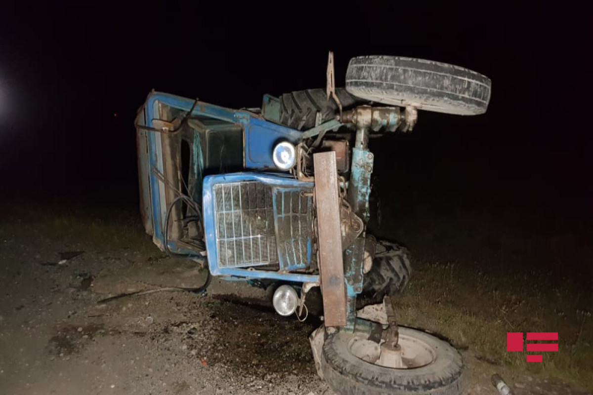В Товузе трактор попал в ДТП, погиб водитель
