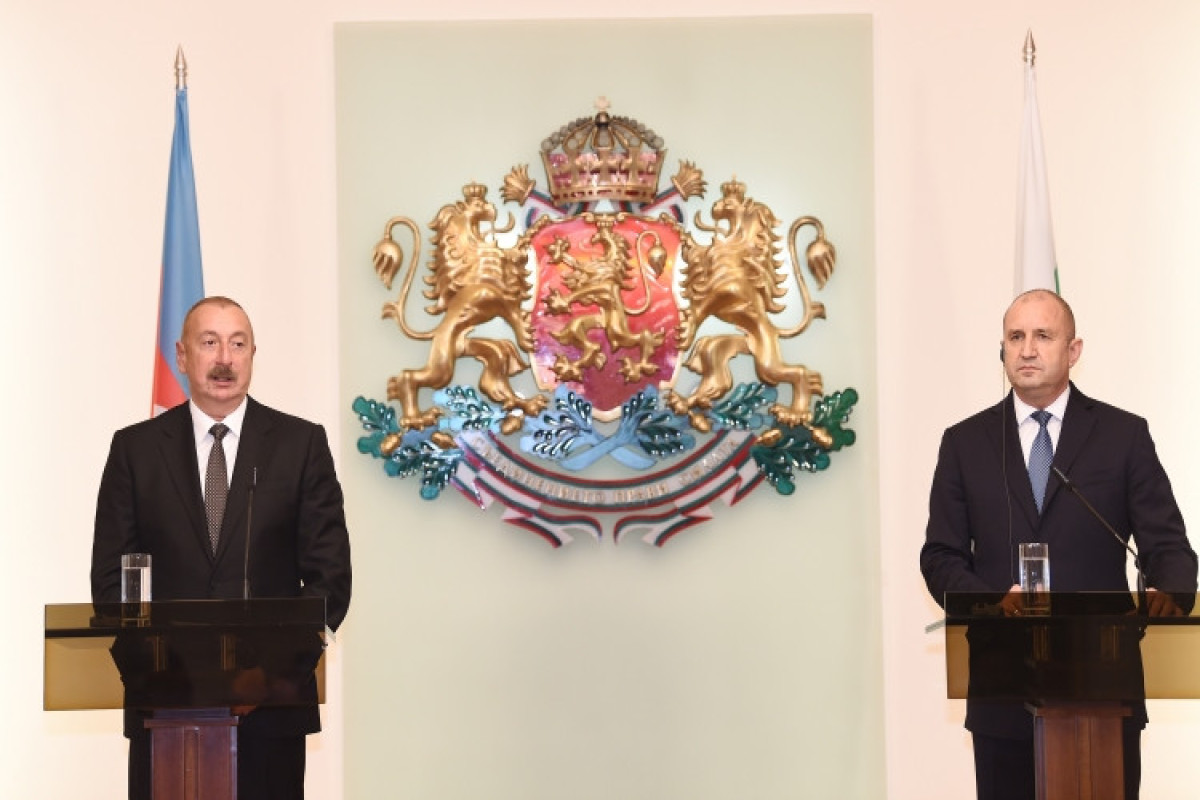 Президенты Азербайджана и Болгарии выступили с заявлениями для печати-ОБНОВЛЕНО 