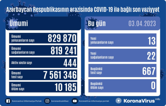 В Азербайджане еще 13 человек заразились коронавирусом