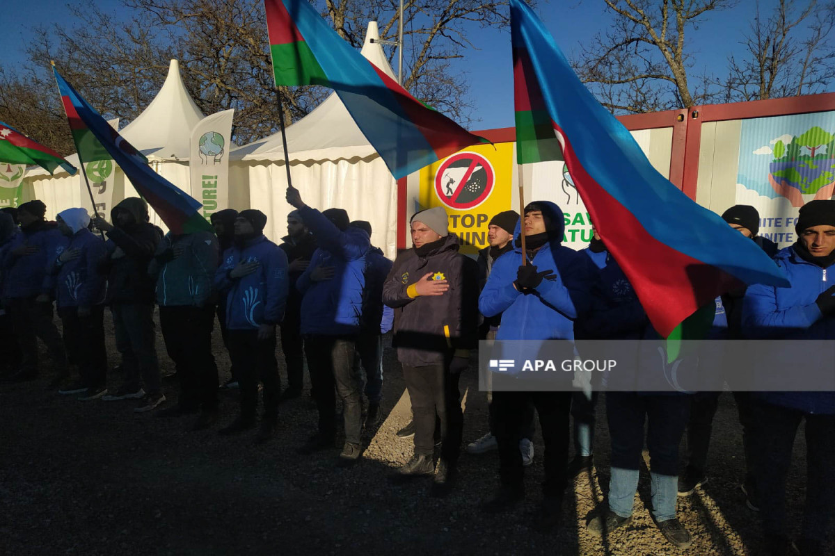 Экоактивисты продолжают протестовать на дороге Лачин-Ханкенди -ФОТО 