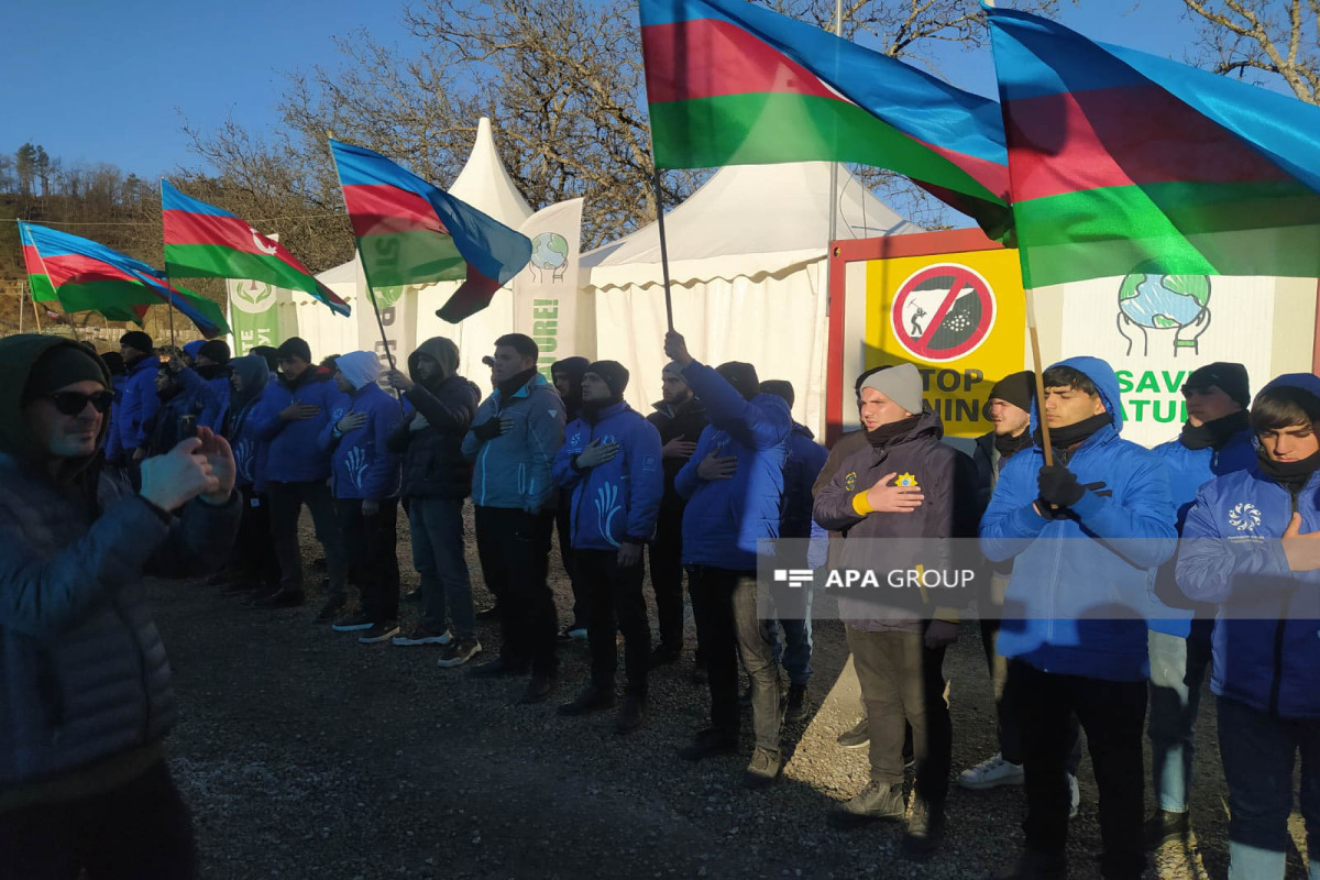 Экоактивисты продолжают протестовать на дороге Лачин-Ханкенди -ФОТО 