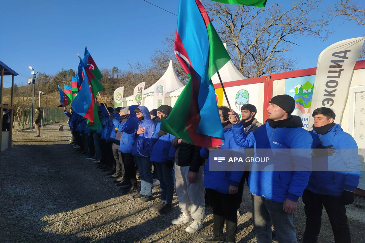 Экоактивисты продолжают протестовать на дороге Лачин-Ханкенди -ФОТО 