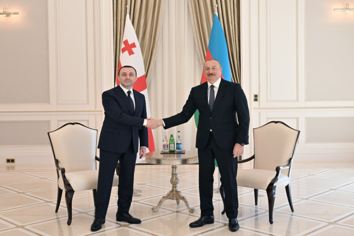 Состоялась встреча президента Азербайджана с премьер-министром Грузии один на один-ФОТО 