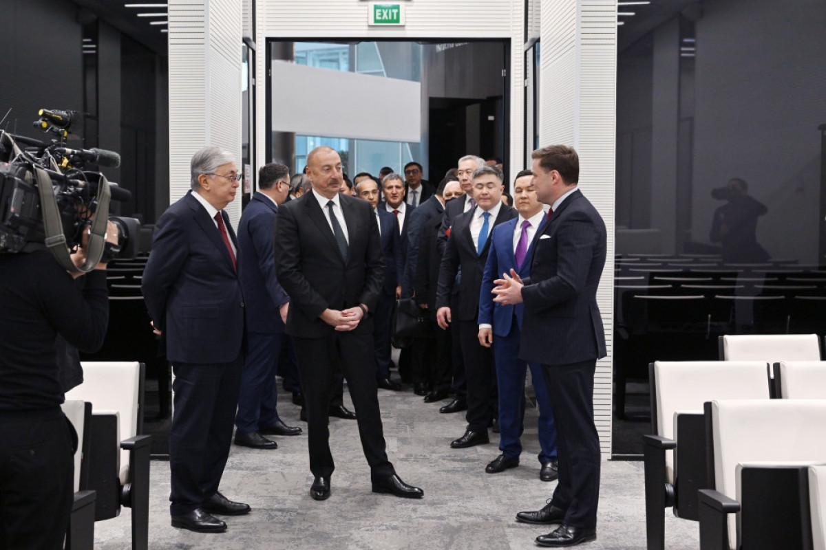 Президенты Азербайджана и Казахстана посетили Международный финансовый центр в Астане-ФОТО -ОБНОВЛЕНО 