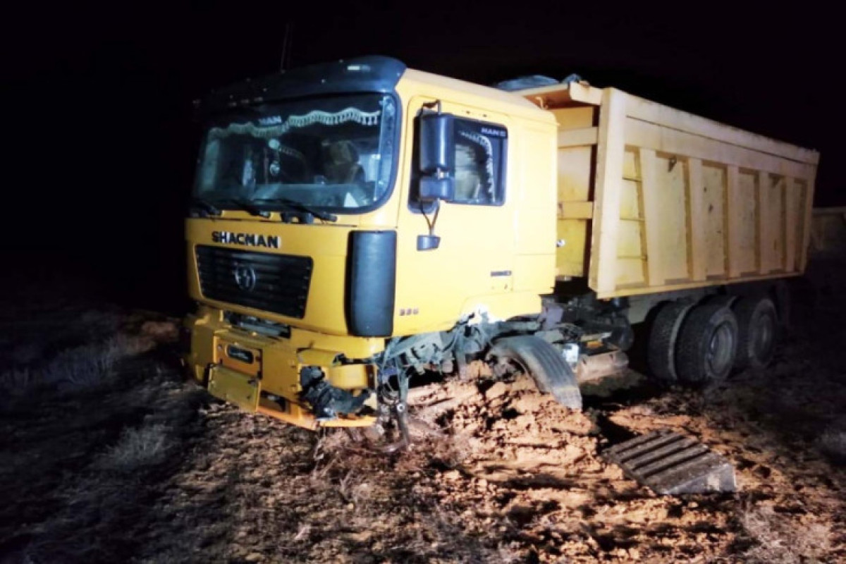 В Лачине перевернулся грузовик, водитель погиб-ФОТО 