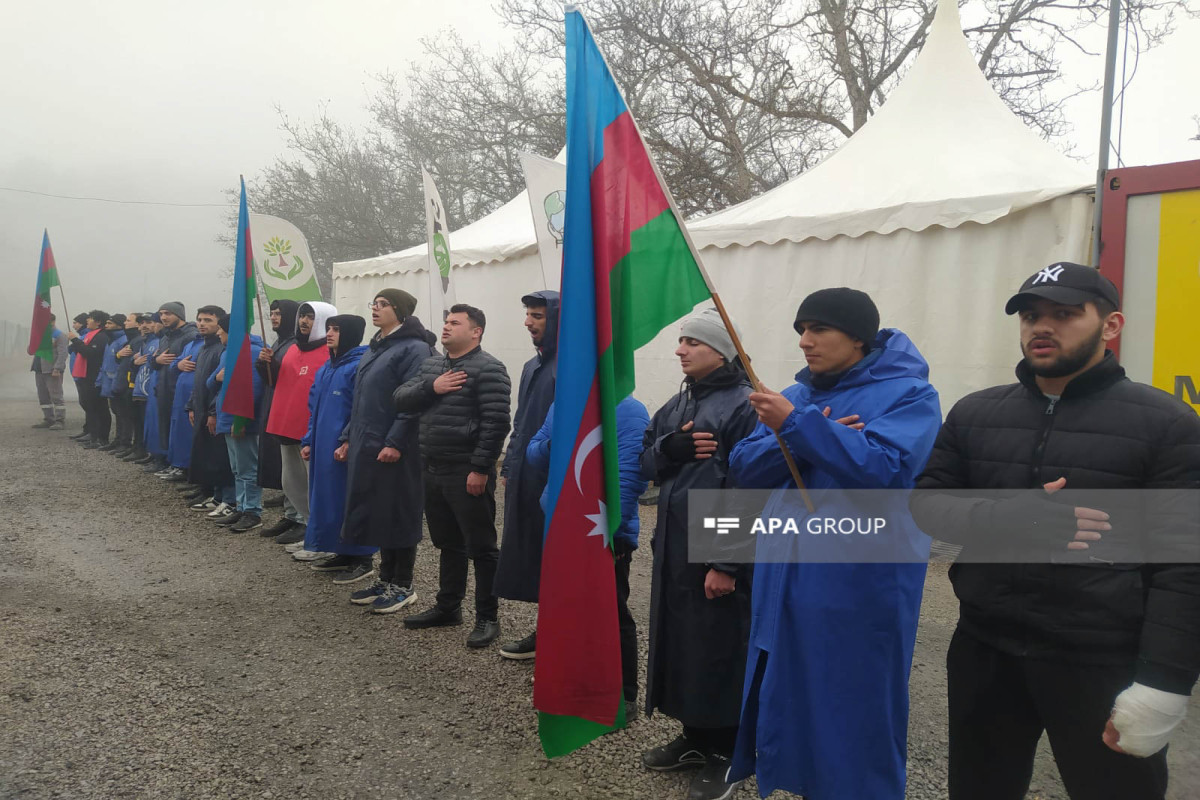 На Лачинской дороге продолжаются протесты-ФОТО 