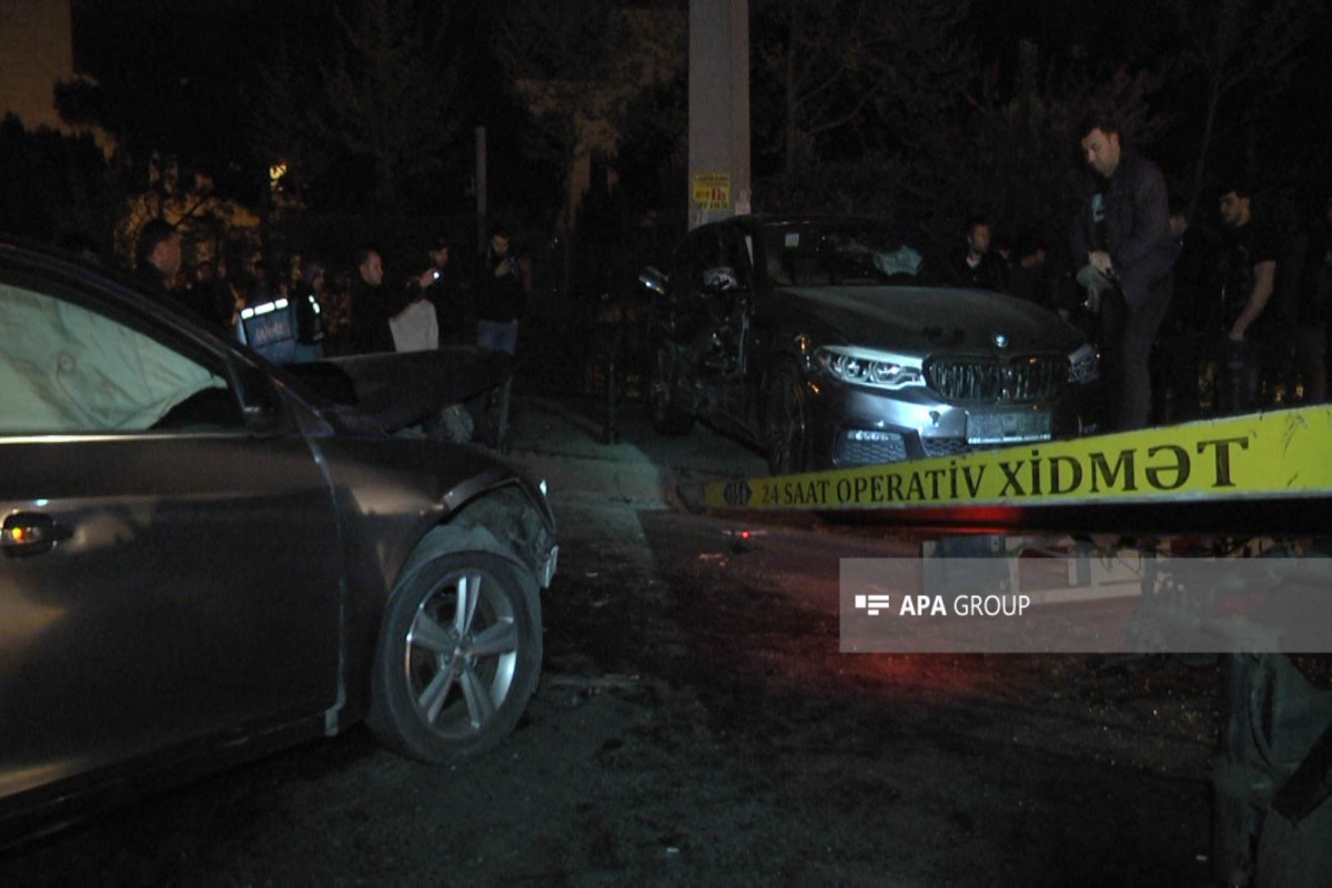 В Баку столкнулись два автомобиля, есть пострадавший-ФОТО 