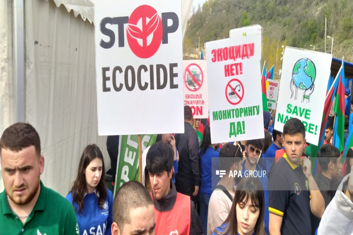 Азербайджанские экоактивисты временно приостановили акцию протеста на Лачинской дороге -ФОТО -ОБНОВЛЕНО 