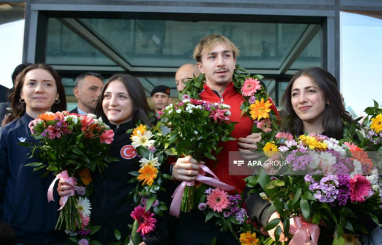 Турецкие спортсмены, посвятившие Азербайджану свою победу на чемпионате в Ереване, награждены медалью «Терегги»