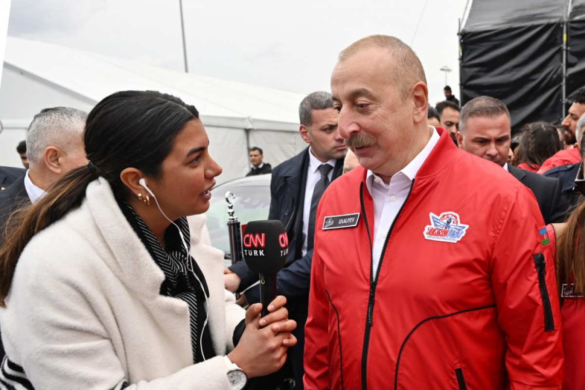 Ильхам Алиев и Эрдоган ответили на вопросы корреспондента CNN Türk-ФОТО 