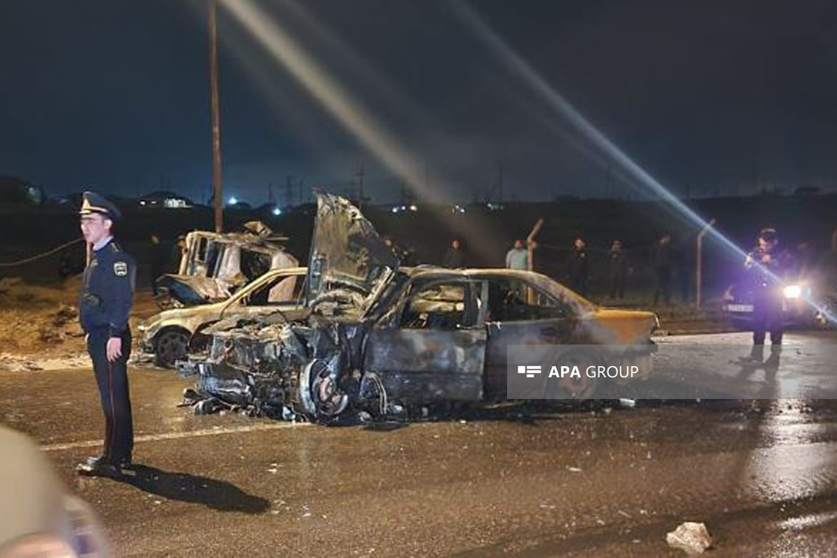 В Баку произошло страшное ДТП: водитель и пассажиры сгорели заживо-ФОТО -ОБНОВЛЕНО 