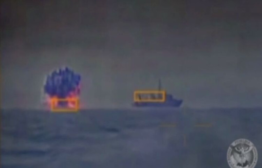Разведка Украины показала кадры работы морских беспилотников в Черном море-ВИДЕО 
