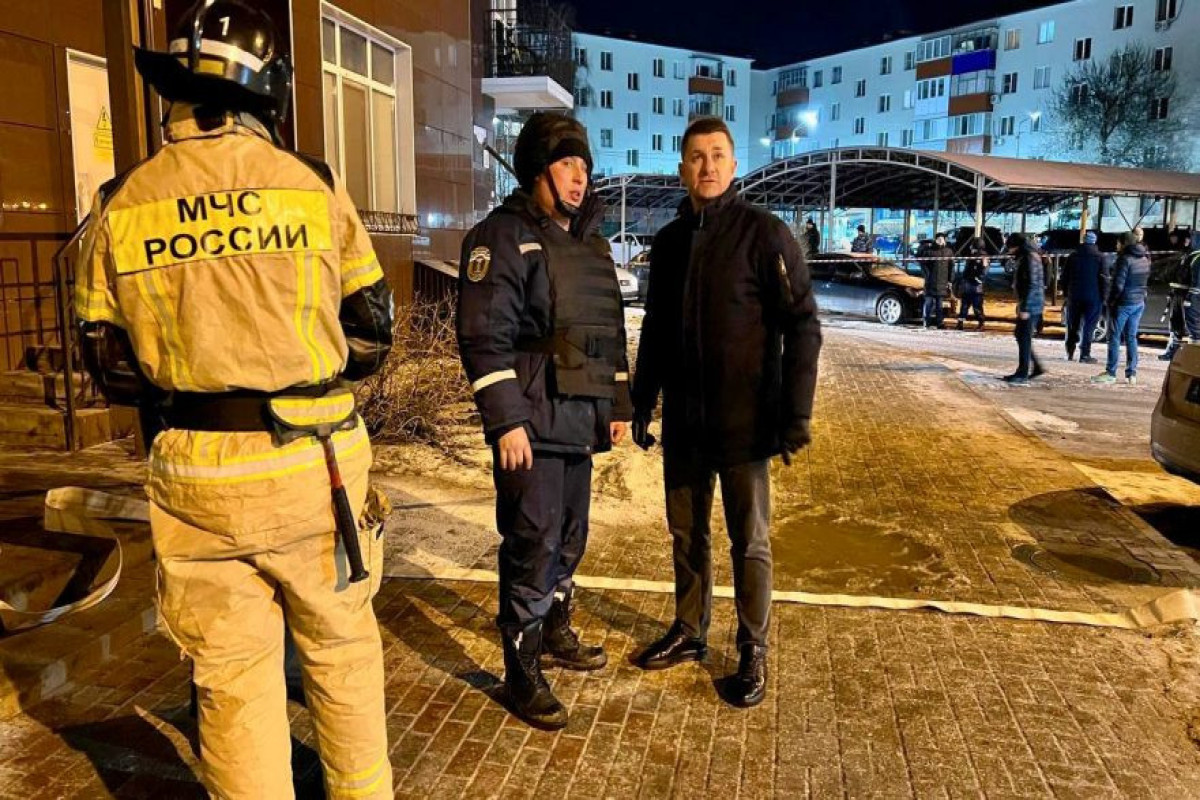 В России после атаки БПЛА частично разрушен жилой дом-ФОТО 
