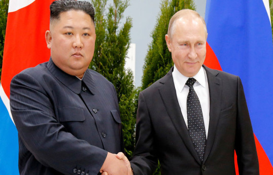Путин поздравил Ким Чен Ына с Днем освобождения КНДР