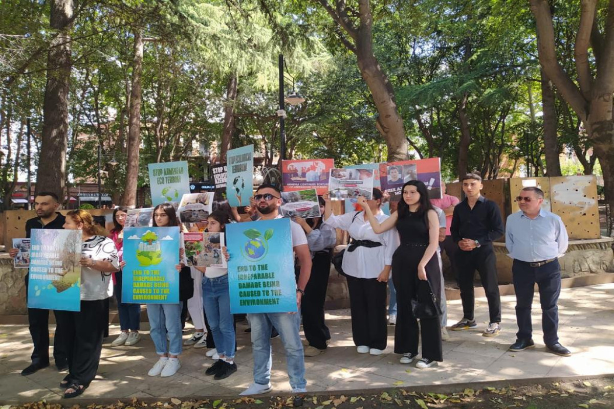 Азербайджанская община Грузии провела акцию протеста перед офисом ООН в Тбилиси