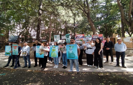 Азербайджанская община Грузии провела акцию протеста перед офисом ООН в Тбилиси-ФОТО 