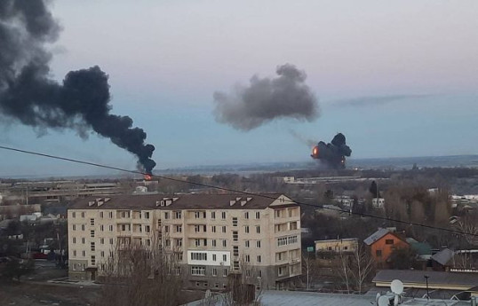 В Киевской области в результате взрывов произошел пожар