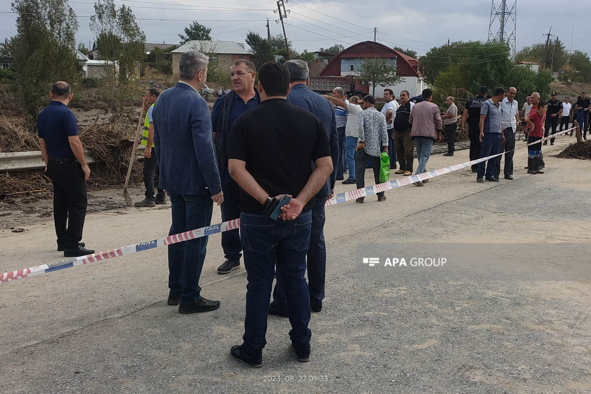 Автодорога Баку-Шамахы-Евлах частично восстановлена -ФОТО 