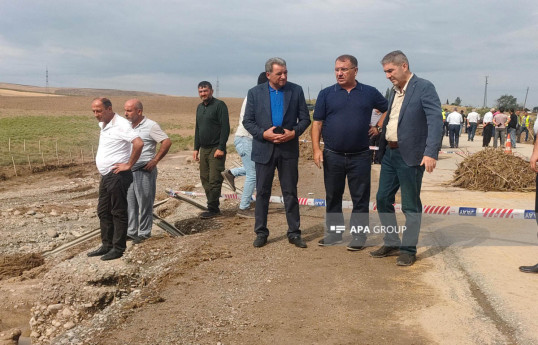 Автодорога Баку-Шамахы-Евлах частично восстановлена -ФОТО 