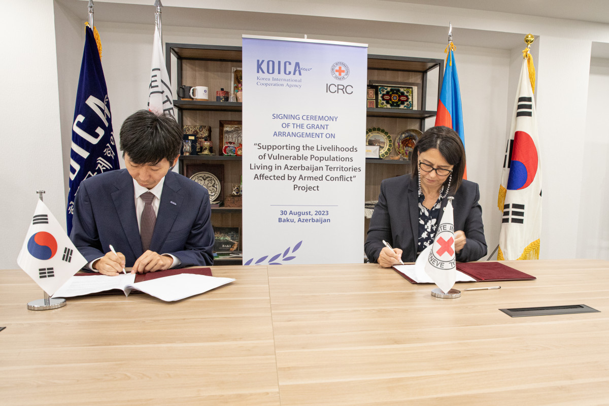KOICA и МККК реализуют в приграничных с Арменией регионах Азербайджана крупный проект