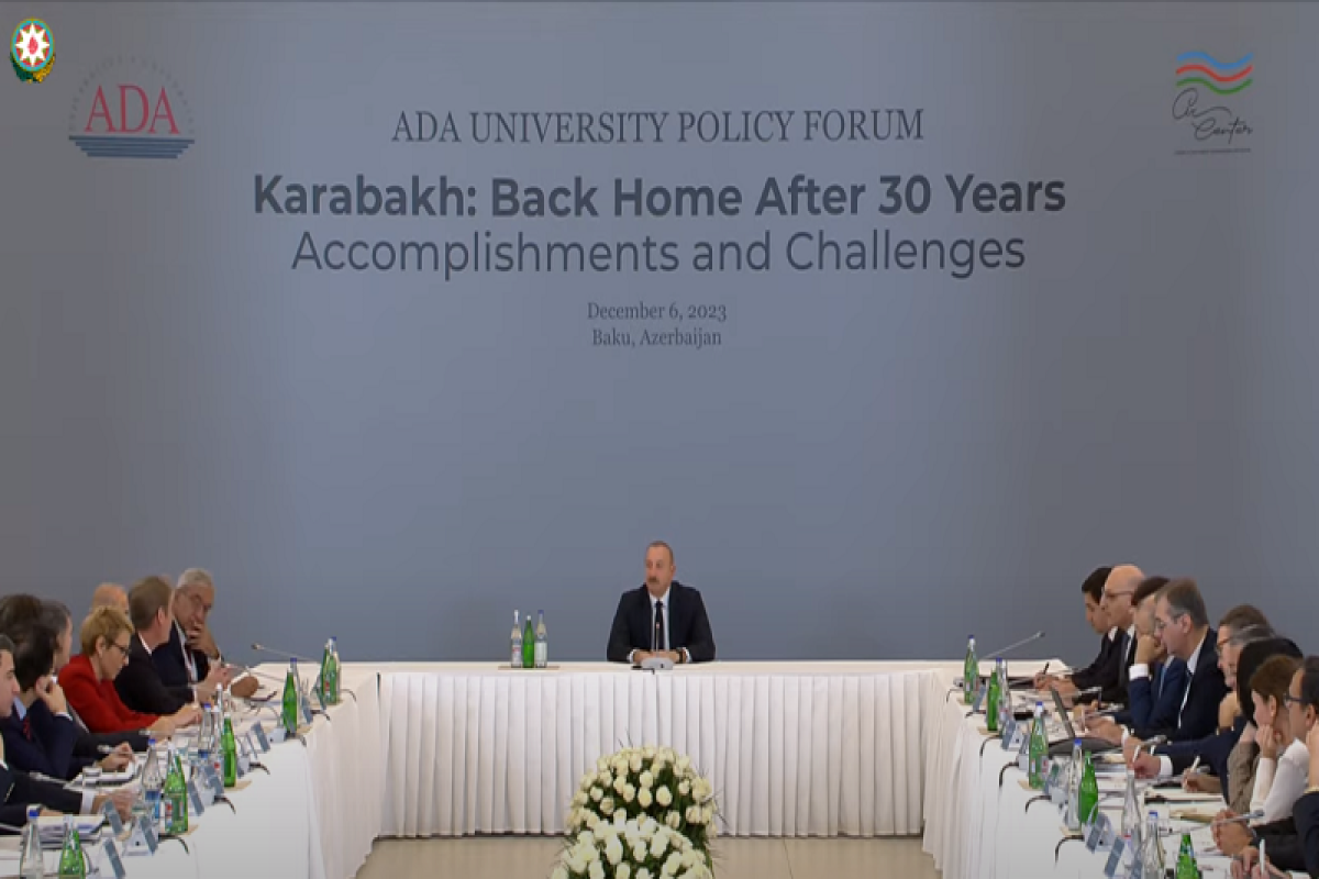 Ильхам Алиев принял участие в Форуме в Университете ADA-ВИДЕО 