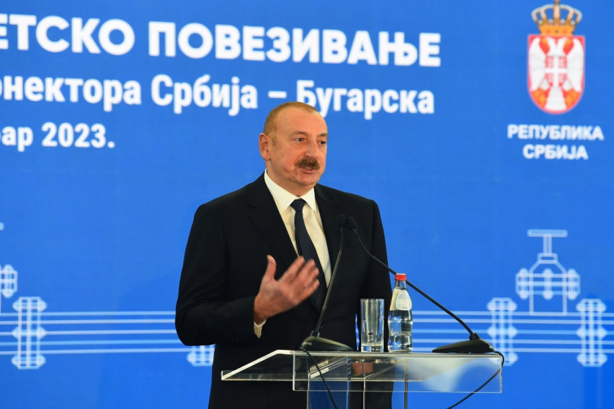 Президент Ильхам Алиев принял участие в церемонии открытия интерконнектора Сербия-Болгария-ОБНОВЛЕНО -ФОТО 
