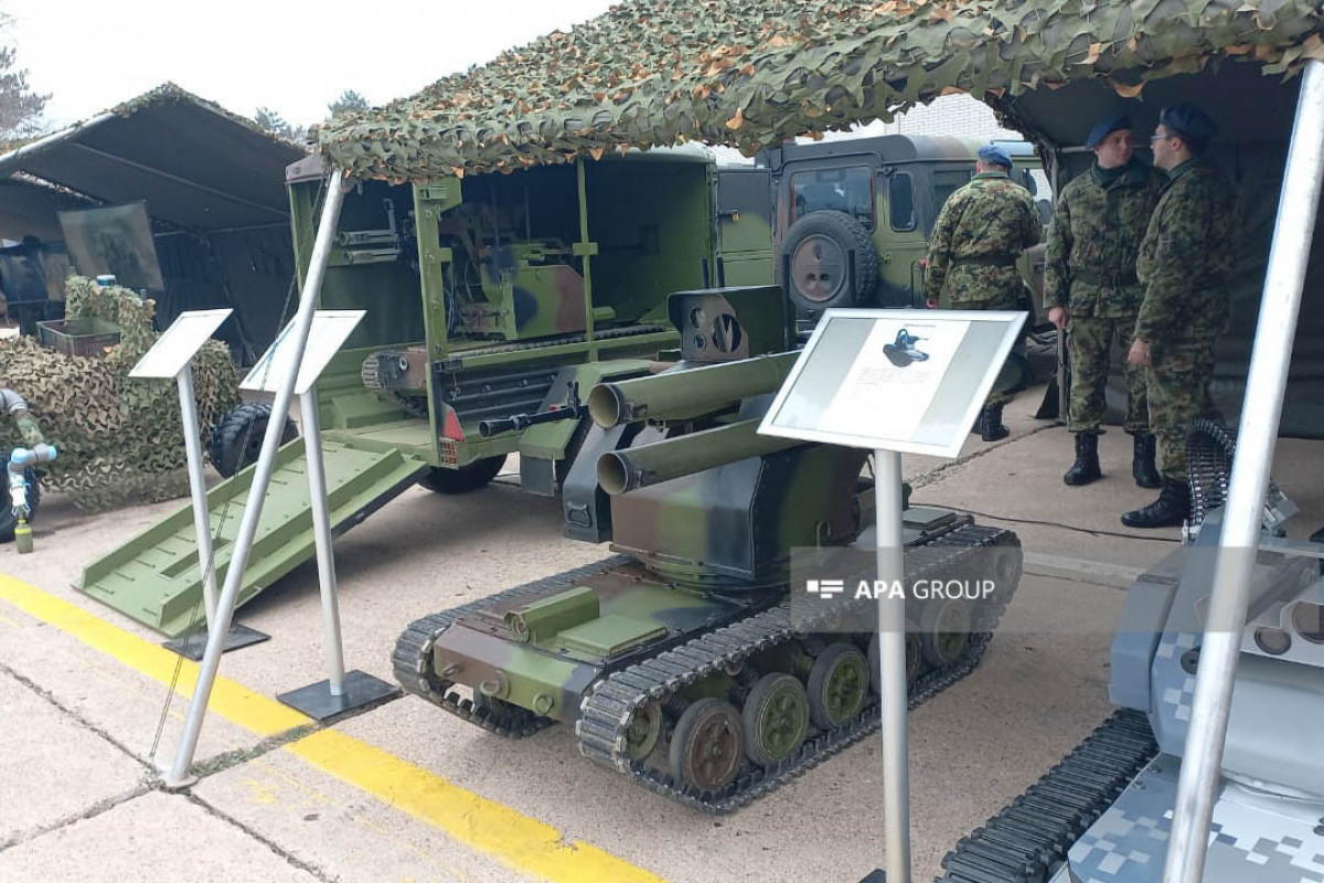 Президенты Ильхам Алиев и Александар Вучич осмотрели военную технику и оборудование-ФОТО 