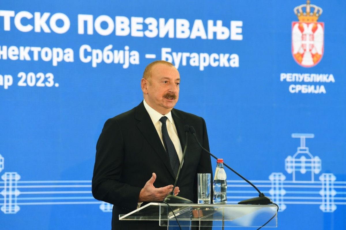 Президент Ильхам Алиев принял участие в церемонии открытия интерконнектора Сербия-Болгария-ОБНОВЛЕНО -ФОТО 