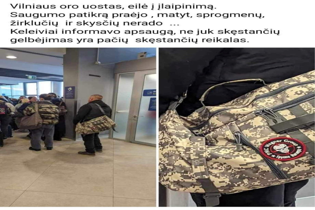 В аэропорту Литвы гражданина оштрафовали за символику ЧВК «Вагнера» - ДЕТАЛИ -ФОТО 