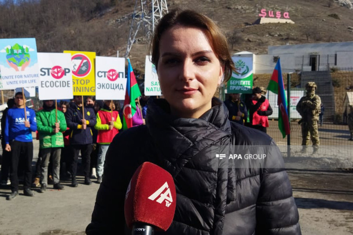 Представители Русской общины Азербайджана присоединились к экоактивистам на Лачинской дороге