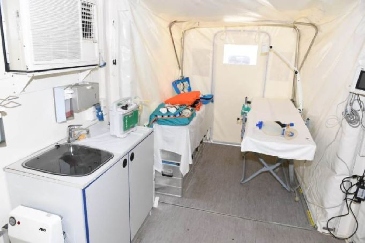 МЧС Азербайджана направило в Турцию мобильный госпиталь для оказания помощи пострадавшим -ФОТО 