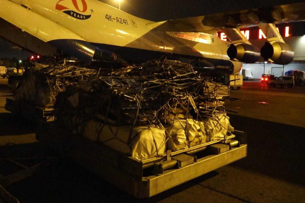 Самолет МЧС Азербайджана с гуманитарной помощью вылетел в Турцию-ФОТО -ВИДЕО 
