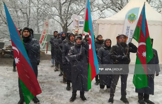 59-й день акции протеста на дороге Лачин-Ханкенди-ФОТО 