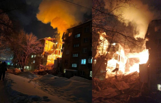 В Новосибирске при взрыве обрушился подъезд дома, погибли 2 человека-ФОТО 